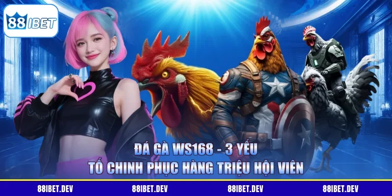 Đá Gà WS168 - 3 Yếu Tố Chinh Phục Hàng Triệu Hội Viên