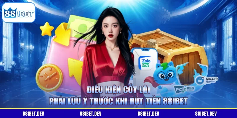 Điều kiện cốt lõi phải lưu ý trước khi rút tiền 88IBET